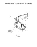 RESPIRATORY MASK WITH RIBBED CONTACTING SURFACE diagram and image