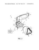 RESPIRATORY MASK WITH RIBBED CONTACTING SURFACE diagram and image