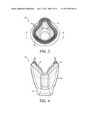 RESPIRATORY MASK WITH RIBBED CONTACTING SURFACE diagram and image