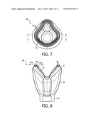 RESPIRATORY MASK WITH RIBBED CONTACTING SURFACE diagram and image