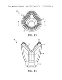 RESPIRATORY MASK WITH RIBBED CONTACTING SURFACE diagram and image