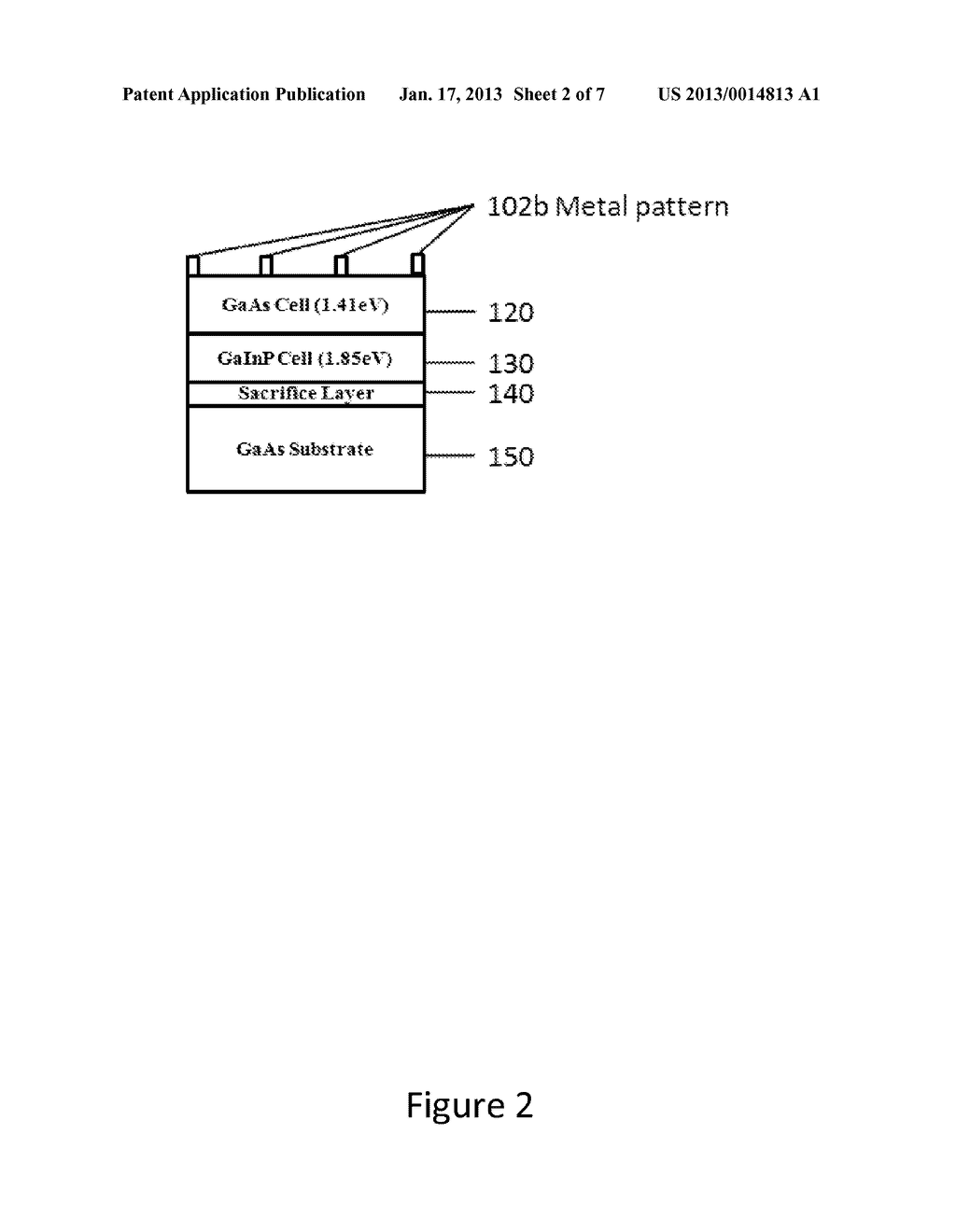 HIGH EFFICIENCY AND LOW COST GaInP/GaAs/Si TRIPLE JUNCTION BY EPITAXY     LIFT-OFF AND MECHANICAL STACK - diagram, schematic, and image 03