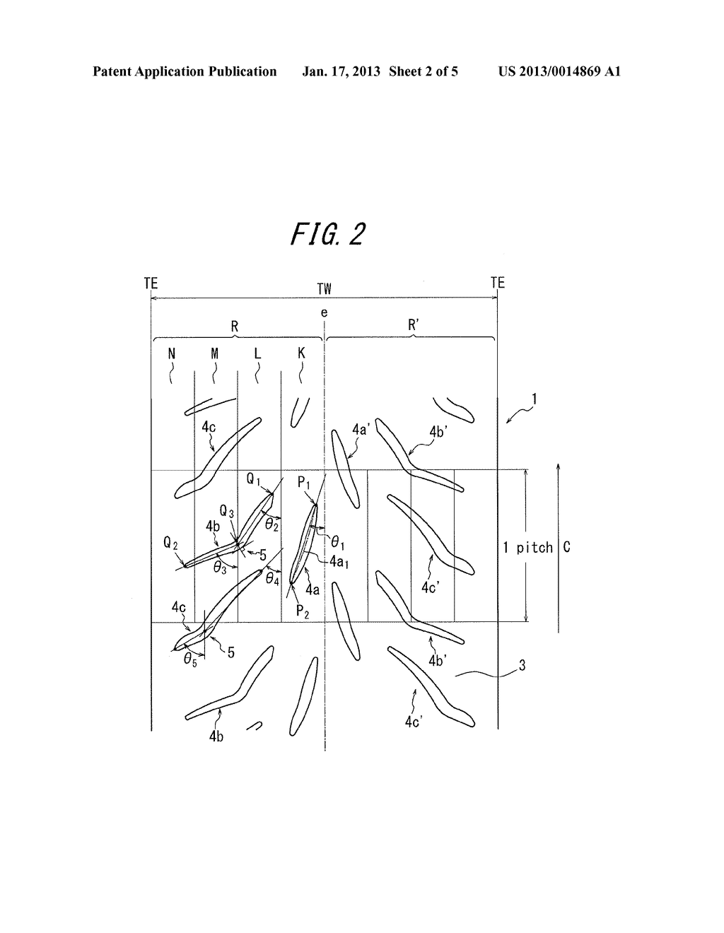 PNEUMATIC TIRE FOR A MOTORCYCLEAANM Makioka; ToshiakiAACI Kodaira-shiAACO JPAAGP Makioka; Toshiaki Kodaira-shi JPAANM Yoshiya; KazunoriAACI Kodaira-shiAACO JPAAGP Yoshiya; Kazunori Kodaira-shi JP - diagram, schematic, and image 03