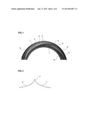 VEHICLE TIRE HAVING A SIDEWALL SECTION WITH A PLURALITY OF CURVED     PROTRUSIONSAANM AHN; Jae SungAACI SeoulAACO KRAAGP AHN; Jae Sung Seoul KRAANM Choi; Yoon JinAACI SeoulAACO KRAAGP Choi; Yoon Jin Seoul KR diagram and image