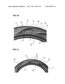 VEHICLE TIRE HAVING A SIDEWALL SECTION WITH A PLURALITY OF CURVED     PROTRUSIONSAANM AHN; Jae SungAACI SeoulAACO KRAAGP AHN; Jae Sung Seoul KRAANM Choi; Yoon JinAACI SeoulAACO KRAAGP Choi; Yoon Jin Seoul KR diagram and image