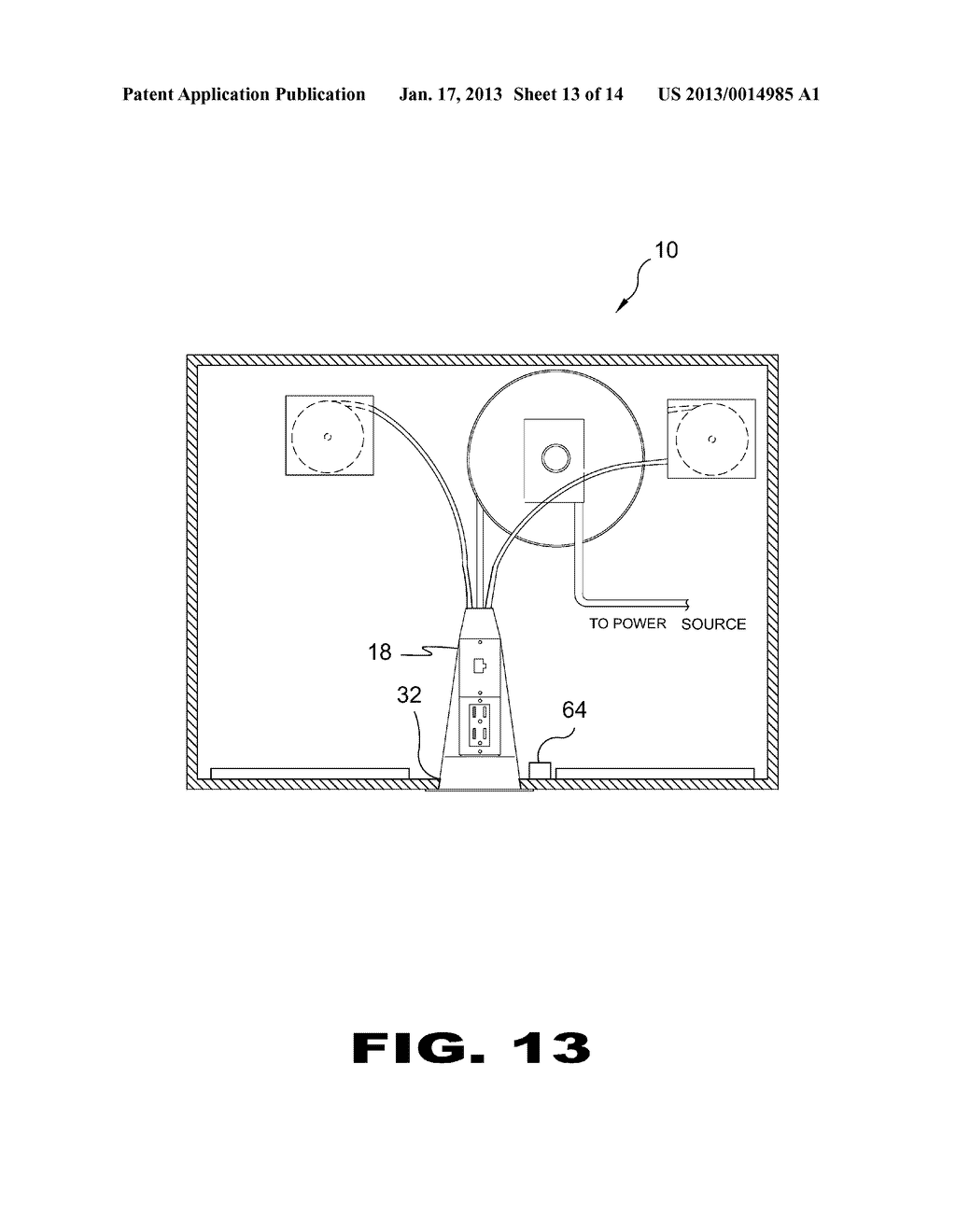 Ceiling Deployable Electric and Data Ports ModuleAANM Ferrara; Vincent M.AACI Richmond HillAAST NYAACO USAAGP Ferrara; Vincent M. Richmond Hill NY US - diagram, schematic, and image 14