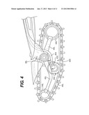 SNOWMOBILE HAVING FRONT TRACKS WITH BRAKES diagram and image