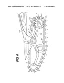 SNOWMOBILE HAVING FRONT TRACKS WITH BRAKES diagram and image