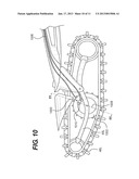 SNOWMOBILE HAVING FRONT TRACKS WITH BRAKES diagram and image