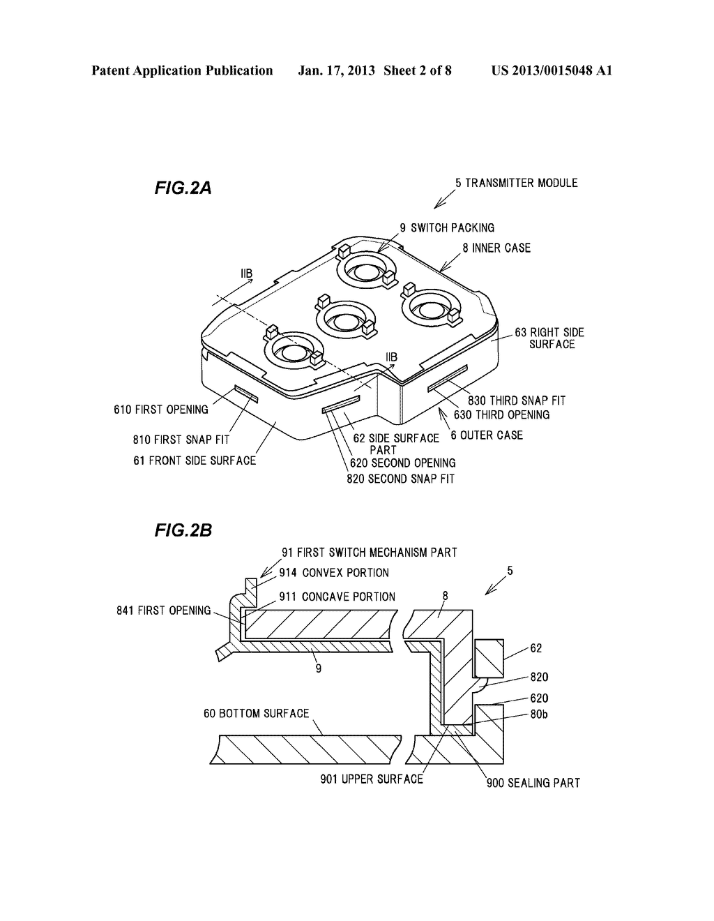 SWITCH PACKING AND ELECTRONIC KEY USING THE SAMEAANM SENZAKI; DaisukeAACI AichiAACO JPAAGP SENZAKI; Daisuke Aichi JP - diagram, schematic, and image 03