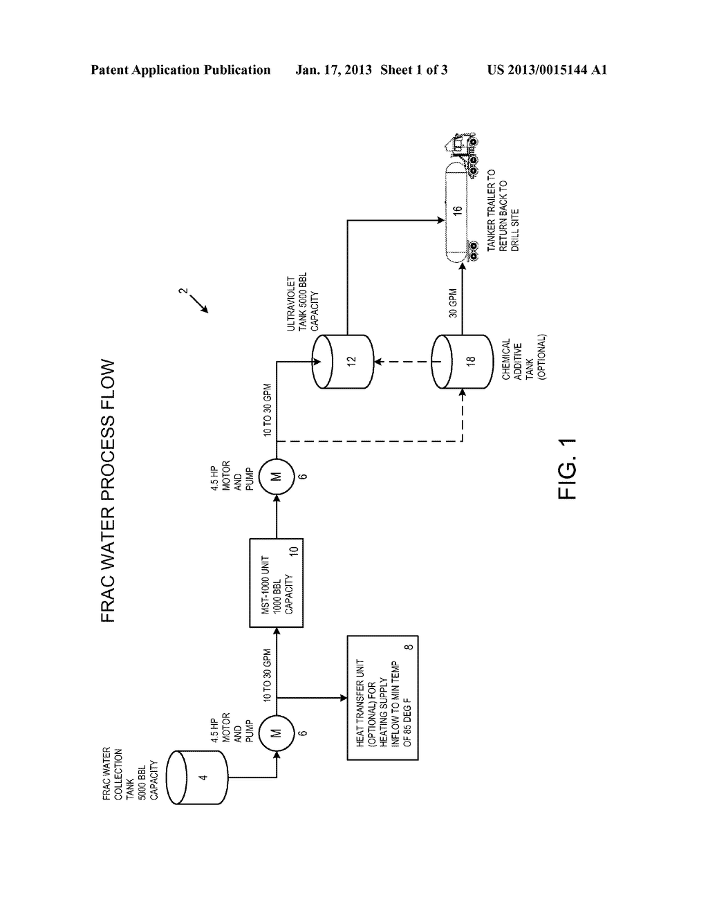 MICROWAVE-ENHANCED PROCESS AND SYSTEM TO TREAT FRAC WATER - diagram, schematic, and image 02