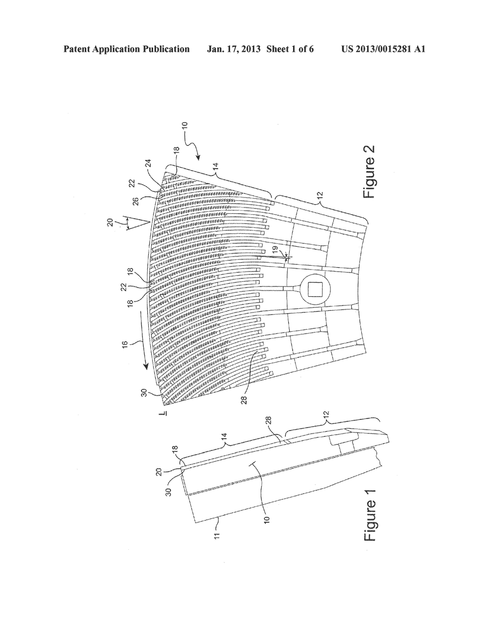 ROTOR REFINER PLATE ELEMENT FOR COUNTER-ROTATING REFINER HAVING CURVED     BARS AND SERRATED LEADING EDGES - diagram, schematic, and image 02