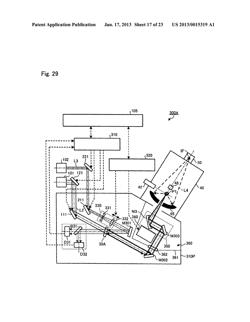 OPTICAL DEVICE, LASER APPARATUS INCLUDING THE OPTICAL DEVICE, AND EXTREME     ULTRAVIOLET LIGHT GENERATION SYSTEM INCLUDING THE LASER APPARATUSAANM Moriya; MasatoAACI Oyama-shiAACO JPAAGP Moriya; Masato Oyama-shi JPAANM Wakabayashi; OsamauAACI Hiratsuka-shiAACO JPAAGP Wakabayashi; Osamau Hiratsuka-shi JP - diagram, schematic, and image 18