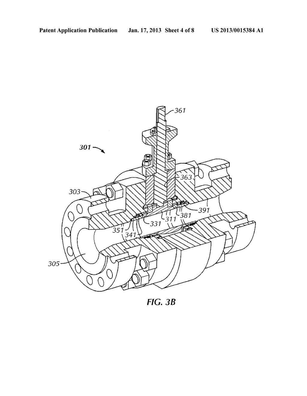 BALL VALVE HAVING MULTIPLE MOVEABLE SEATS - diagram, schematic, and image 05