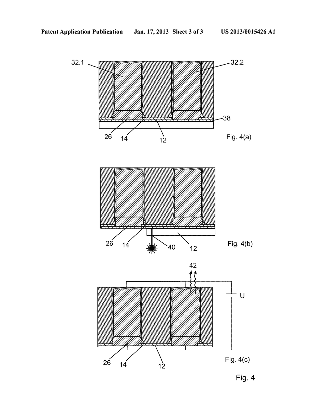 METHOD OF MANUFACTURING OF A SEMI-CONDUCTOR ELEMENT AND SEMI-CONDUCTOR     ELEMENT - diagram, schematic, and image 04