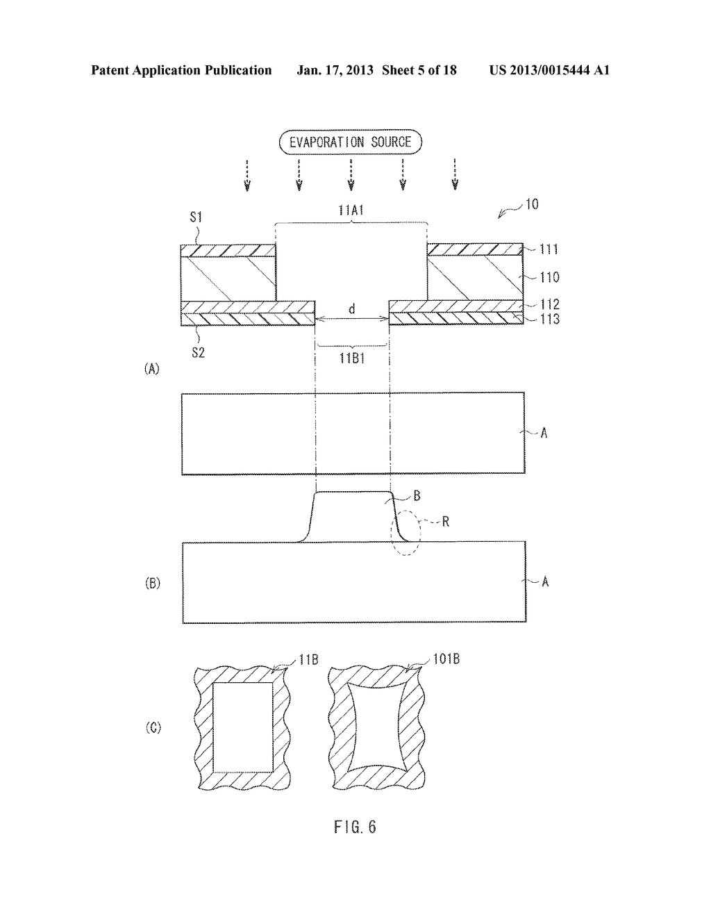 EVAPORATION MASK, METHOD OF MANUFACTURING EVAPORATION MASK, ELECTRONIC     DEVICE, AND METHOD OF MANUFACTURING ELECTRONIC DEVICEAANM HIRAI; NobukazuAACI TokyoAACO JPAAGP HIRAI; Nobukazu Tokyo JP - diagram, schematic, and image 06