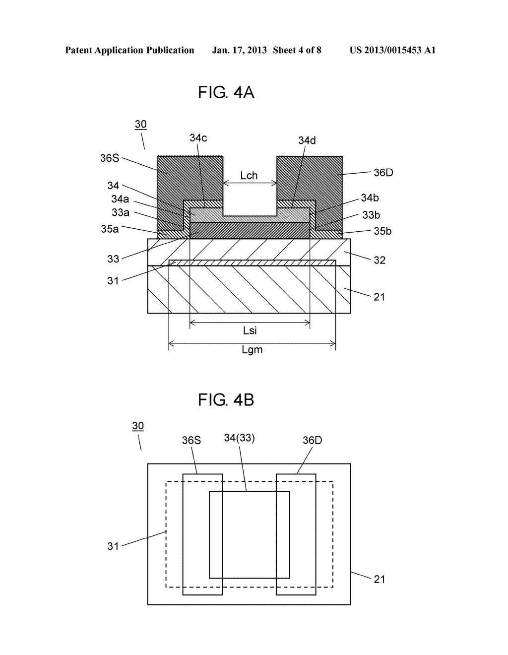 DISPLAY DEVICE, THIN-FILM TRANSISTOR USED FOR DISPLAY DEVICE, AND METHOD     OF MANUFACTURING THIN-FILM TRANSISTOR - diagram, schematic, and image 05