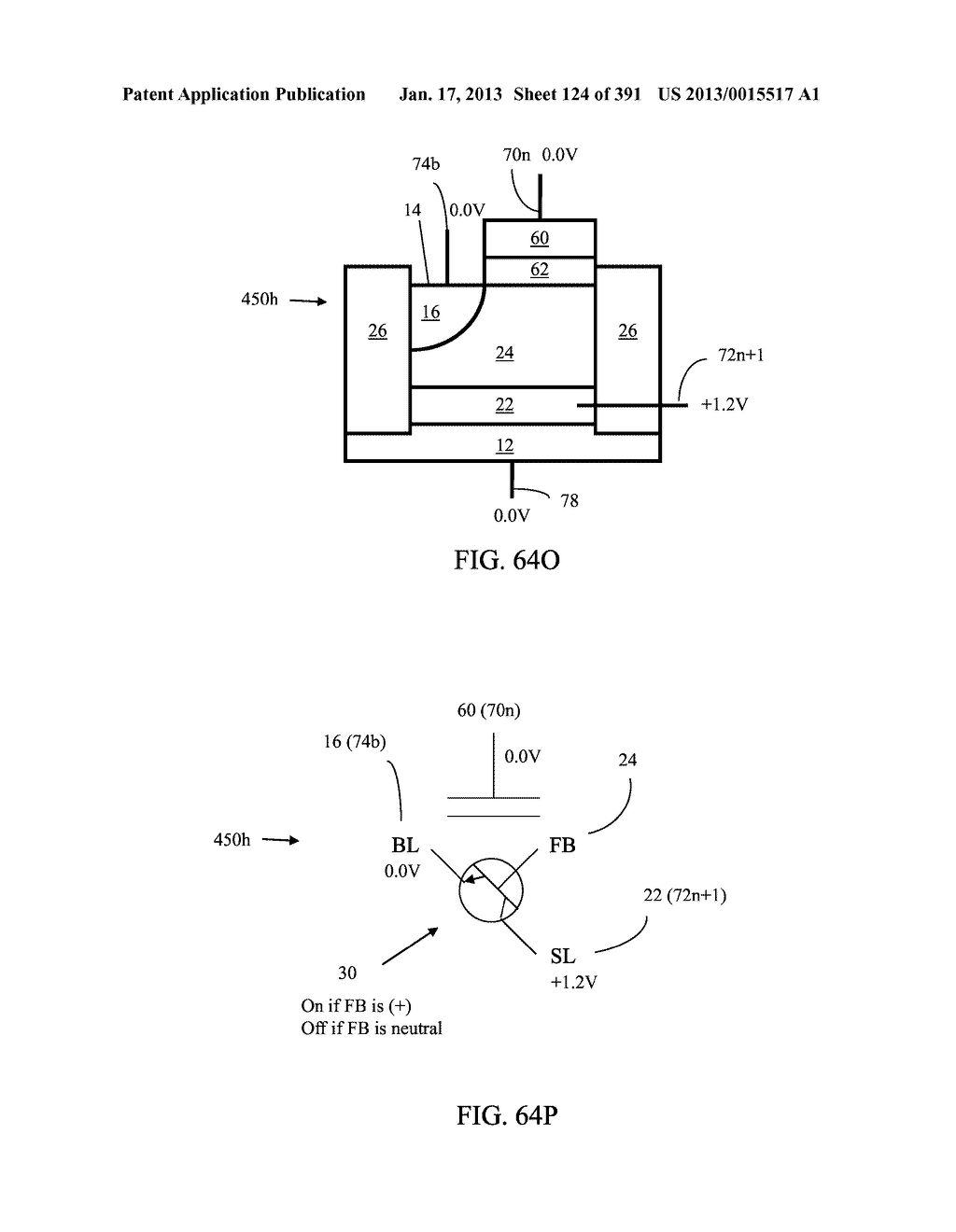 Semiconductor Memory Device Having Electrically Floating Body Transistor,     Semiconductor Memory Device Having Both Volatile and Non-Volatile     Functionality and Method of Operating - diagram, schematic, and image 125