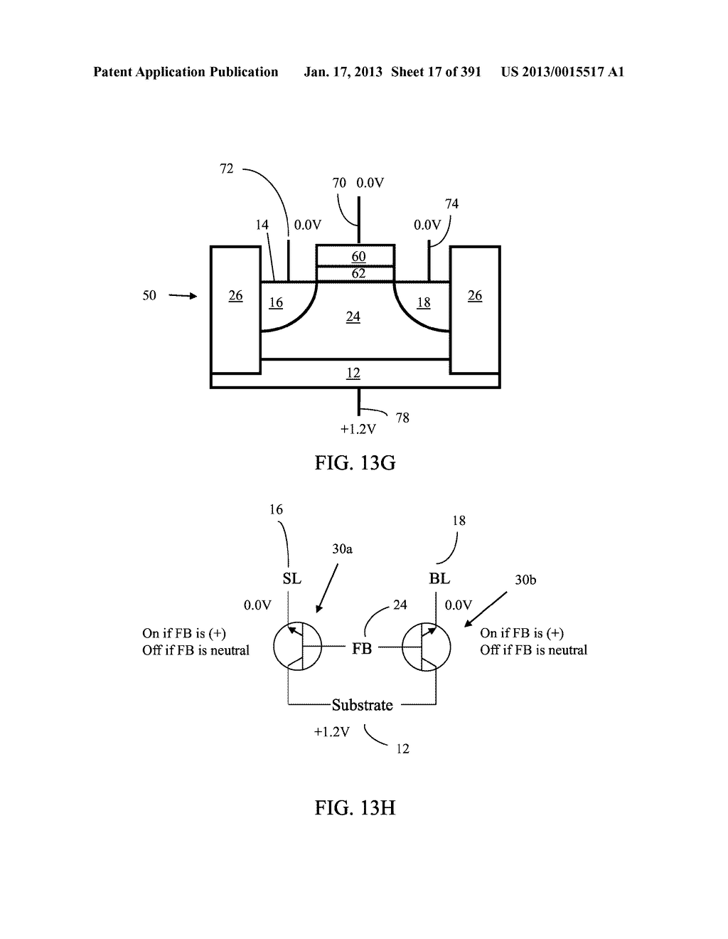 Semiconductor Memory Device Having Electrically Floating Body Transistor,     Semiconductor Memory Device Having Both Volatile and Non-Volatile     Functionality and Method of Operating - diagram, schematic, and image 18