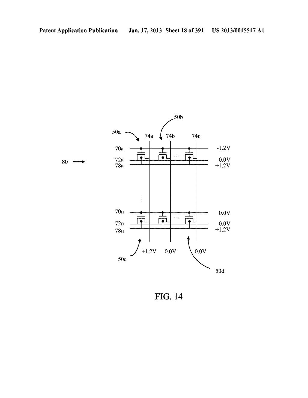 Semiconductor Memory Device Having Electrically Floating Body Transistor,     Semiconductor Memory Device Having Both Volatile and Non-Volatile     Functionality and Method of Operating - diagram, schematic, and image 19