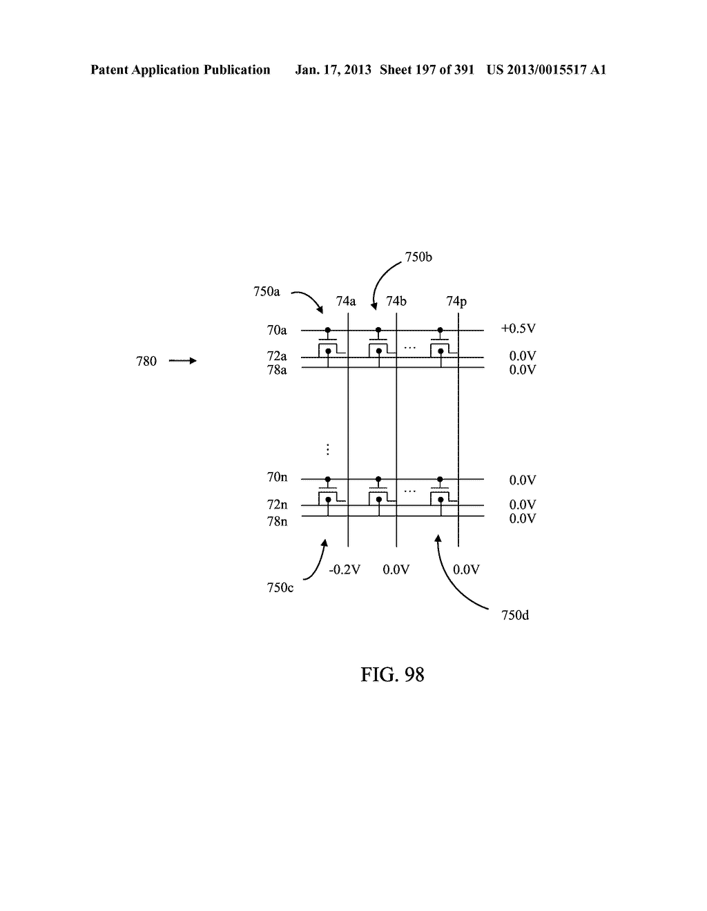 Semiconductor Memory Device Having Electrically Floating Body Transistor,     Semiconductor Memory Device Having Both Volatile and Non-Volatile     Functionality and Method of Operating - diagram, schematic, and image 198