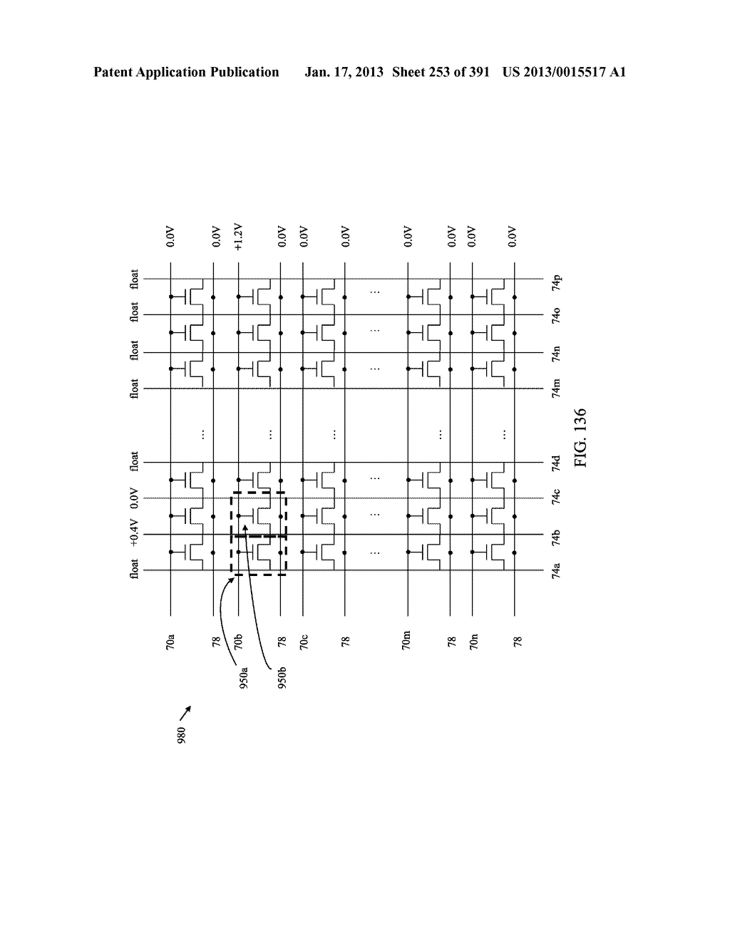 Semiconductor Memory Device Having Electrically Floating Body Transistor,     Semiconductor Memory Device Having Both Volatile and Non-Volatile     Functionality and Method of Operating - diagram, schematic, and image 254