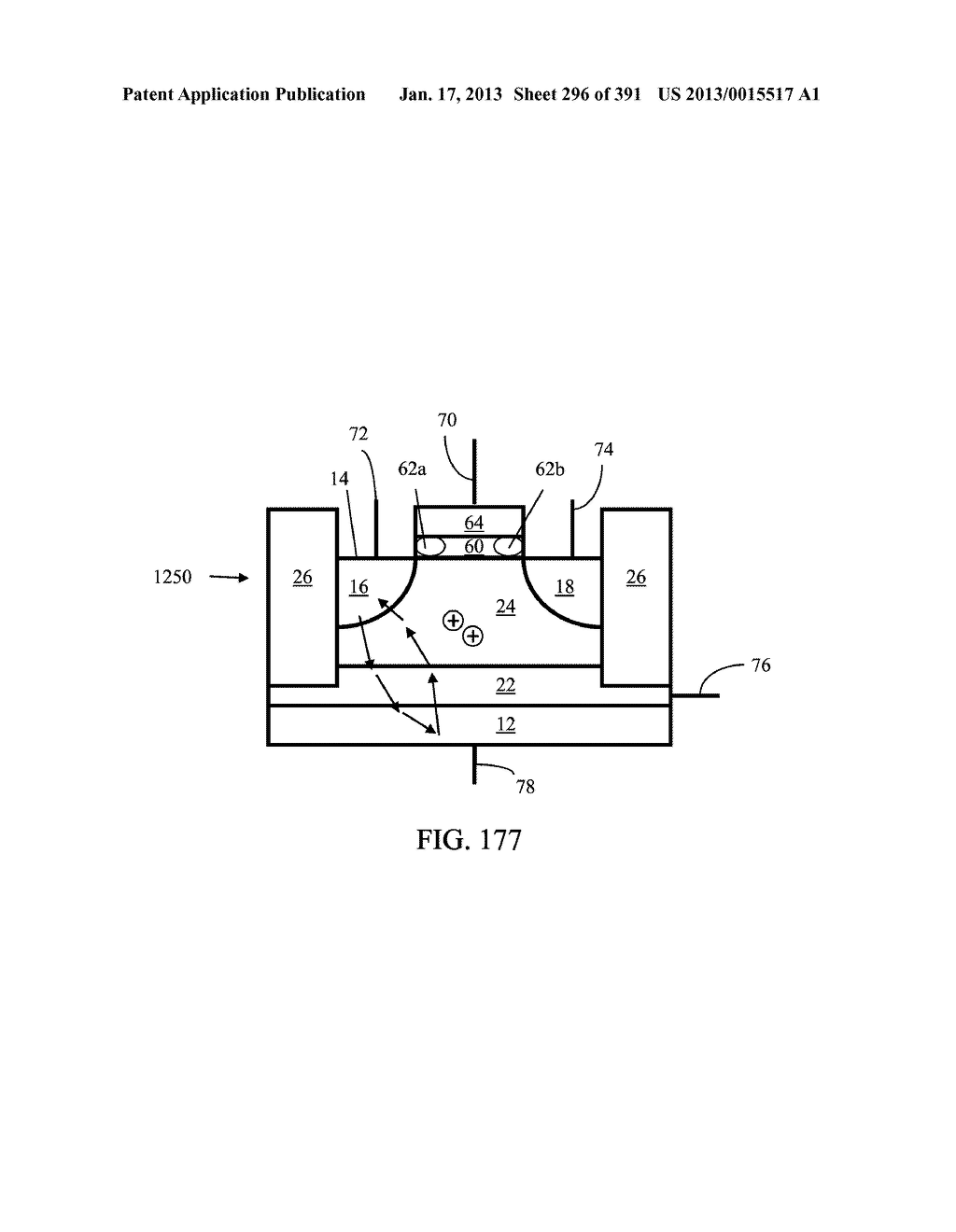 Semiconductor Memory Device Having Electrically Floating Body Transistor,     Semiconductor Memory Device Having Both Volatile and Non-Volatile     Functionality and Method of Operating - diagram, schematic, and image 297