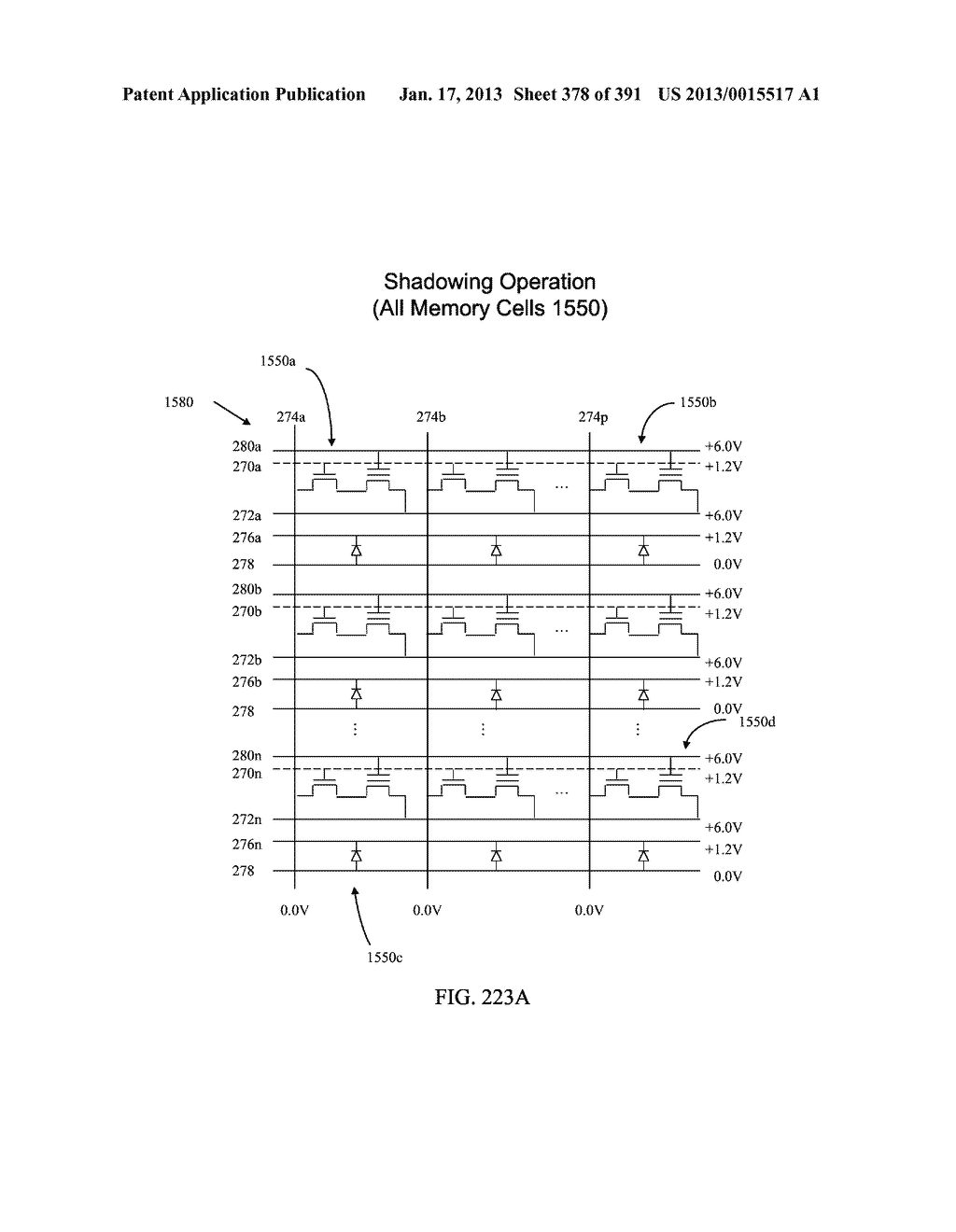 Semiconductor Memory Device Having Electrically Floating Body Transistor,     Semiconductor Memory Device Having Both Volatile and Non-Volatile     Functionality and Method of Operating - diagram, schematic, and image 379