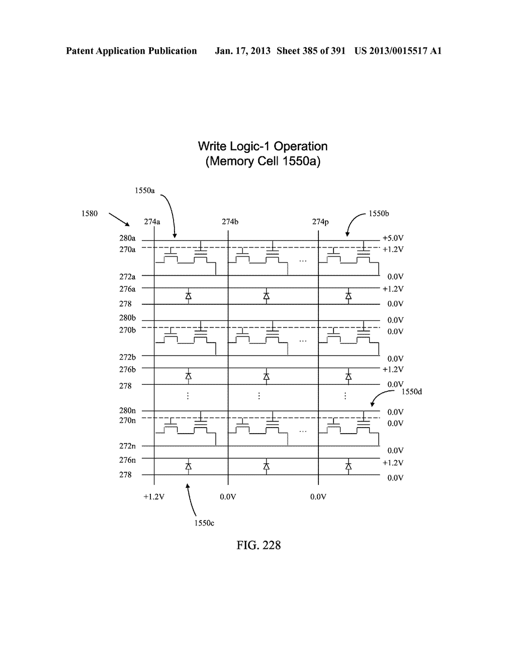 Semiconductor Memory Device Having Electrically Floating Body Transistor,     Semiconductor Memory Device Having Both Volatile and Non-Volatile     Functionality and Method of Operating - diagram, schematic, and image 386