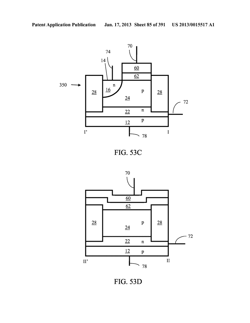 Semiconductor Memory Device Having Electrically Floating Body Transistor,     Semiconductor Memory Device Having Both Volatile and Non-Volatile     Functionality and Method of Operating - diagram, schematic, and image 86