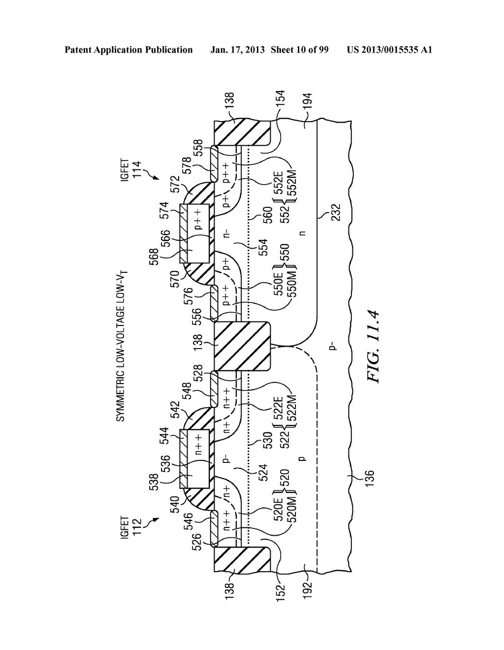 Configuration and Fabrication of Semiconductor Structure Having Asymmetric     Field-effect Transistor with Tailored Pocket Portion Along Source/Drain     Zone - diagram, schematic, and image 11