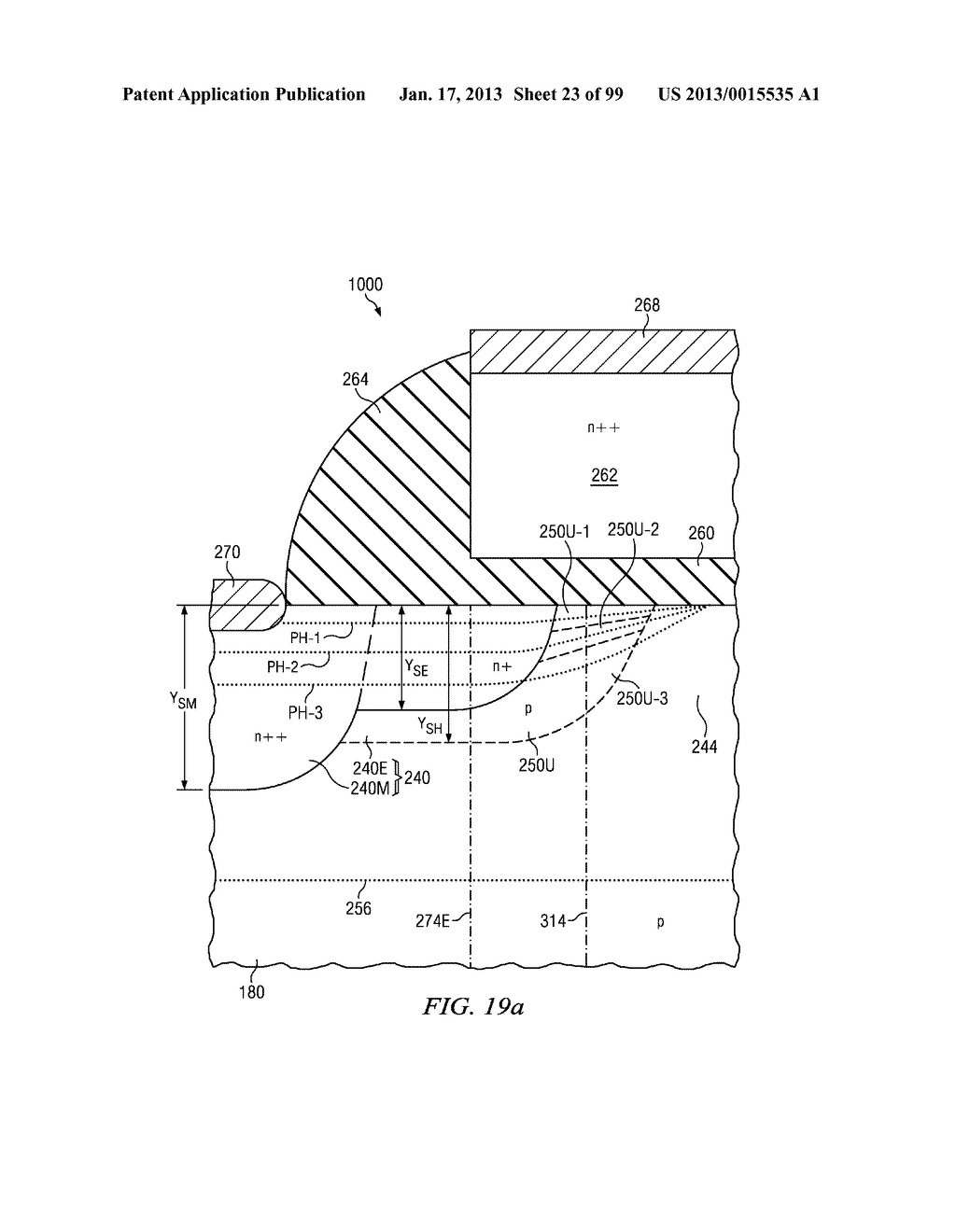 Configuration and Fabrication of Semiconductor Structure Having Asymmetric     Field-effect Transistor with Tailored Pocket Portion Along Source/Drain     Zone - diagram, schematic, and image 24