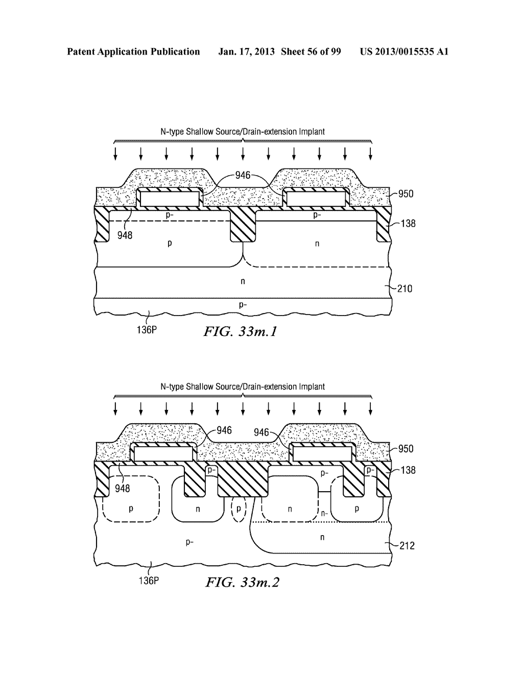 Configuration and Fabrication of Semiconductor Structure Having Asymmetric     Field-effect Transistor with Tailored Pocket Portion Along Source/Drain     Zone - diagram, schematic, and image 57