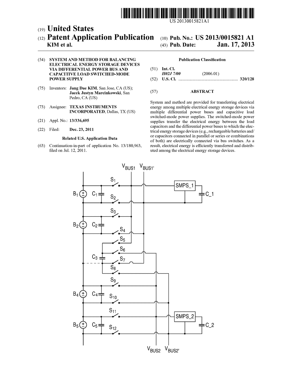 SYSTEM AND METHOD FOR BALANCING ELECTRICAL ENERGY STORAGE DEVICES VIA     DIFFERENTIAL POWER BUS AND CAPACITIVE LOAD SWITCHED-MODE POWER SUPPLY - diagram, schematic, and image 01