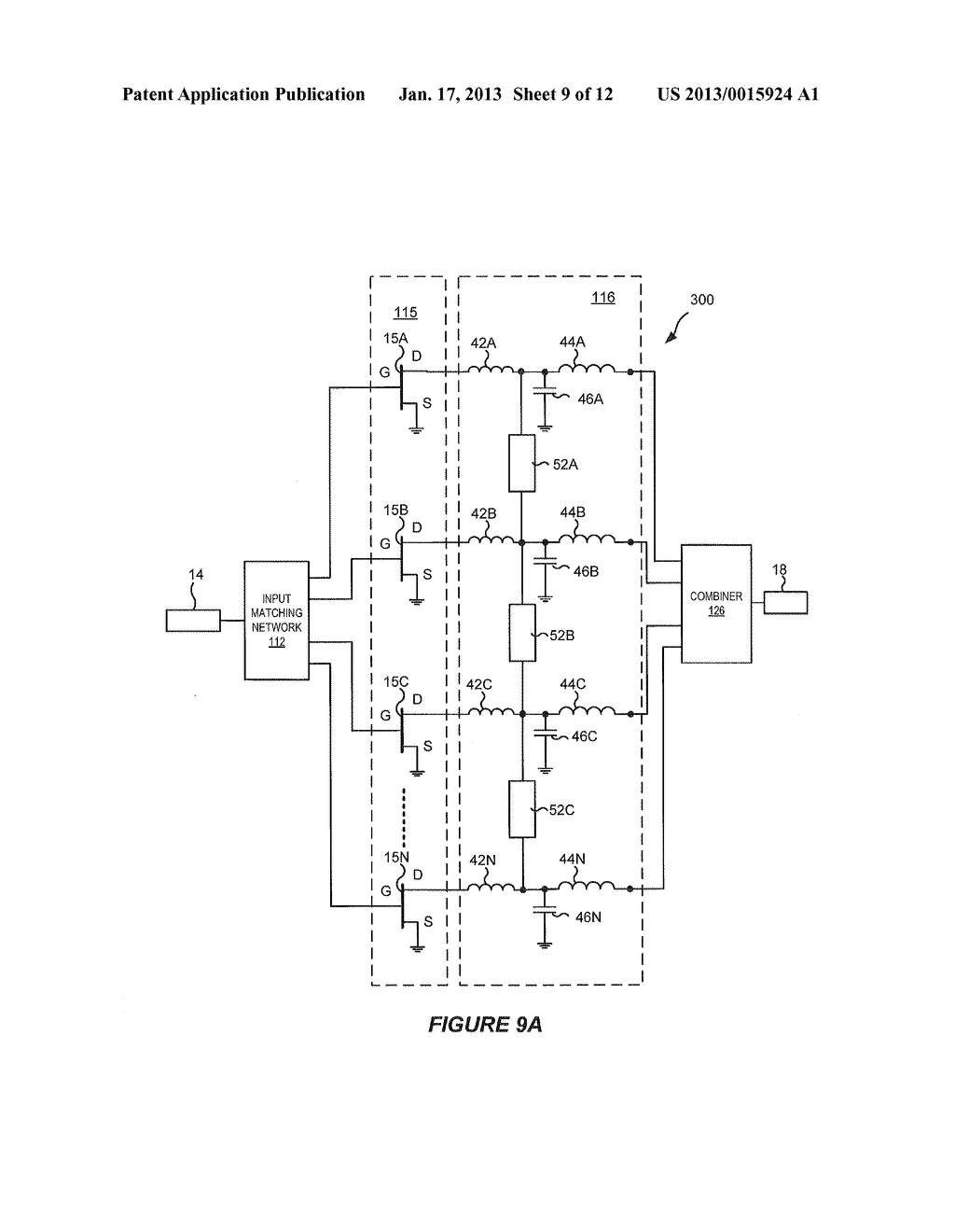 RF TRANSISTOR PACKAGES WITH HIGH FREQUENCY STABILIZATION FEATURES AND     METHODS OF FORMING RF TRANSISTOR PACKAGES WITH  HIGH FREQUENCY     STABILIZATION FEATURES - diagram, schematic, and image 10