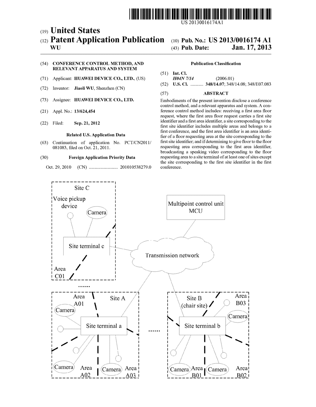 CONFERENCE CONTROL METHOD, AND RELEVANT APPARATUS AND SYSTEM - diagram, schematic, and image 01