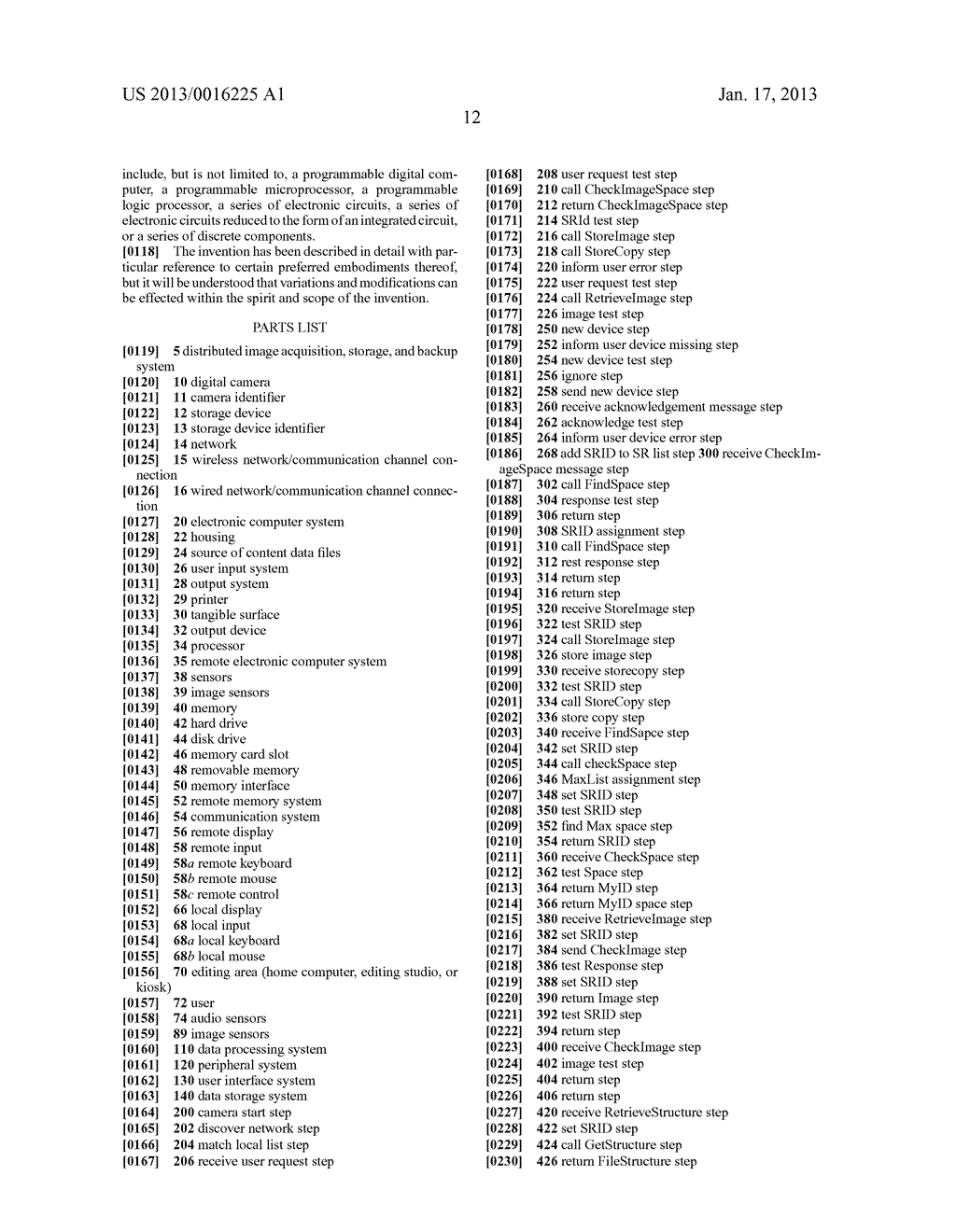 DISTRIBUTED IMAGE ACQUISITION, STORAGE, AND BACKUP METHODAANM Cok; Ronald StevenAACI RochesterAAST NYAACO USAAGP Cok; Ronald Steven Rochester NY US - diagram, schematic, and image 32