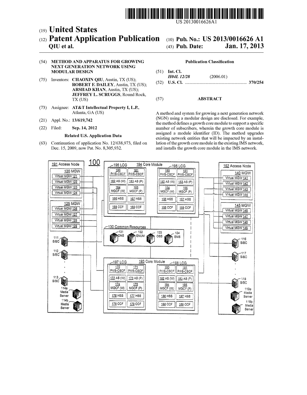 METHOD AND APPARATUS FOR GROWING NEXT GENERATION NETWORK USING MODULAR     DESIGN - diagram, schematic, and image 01
