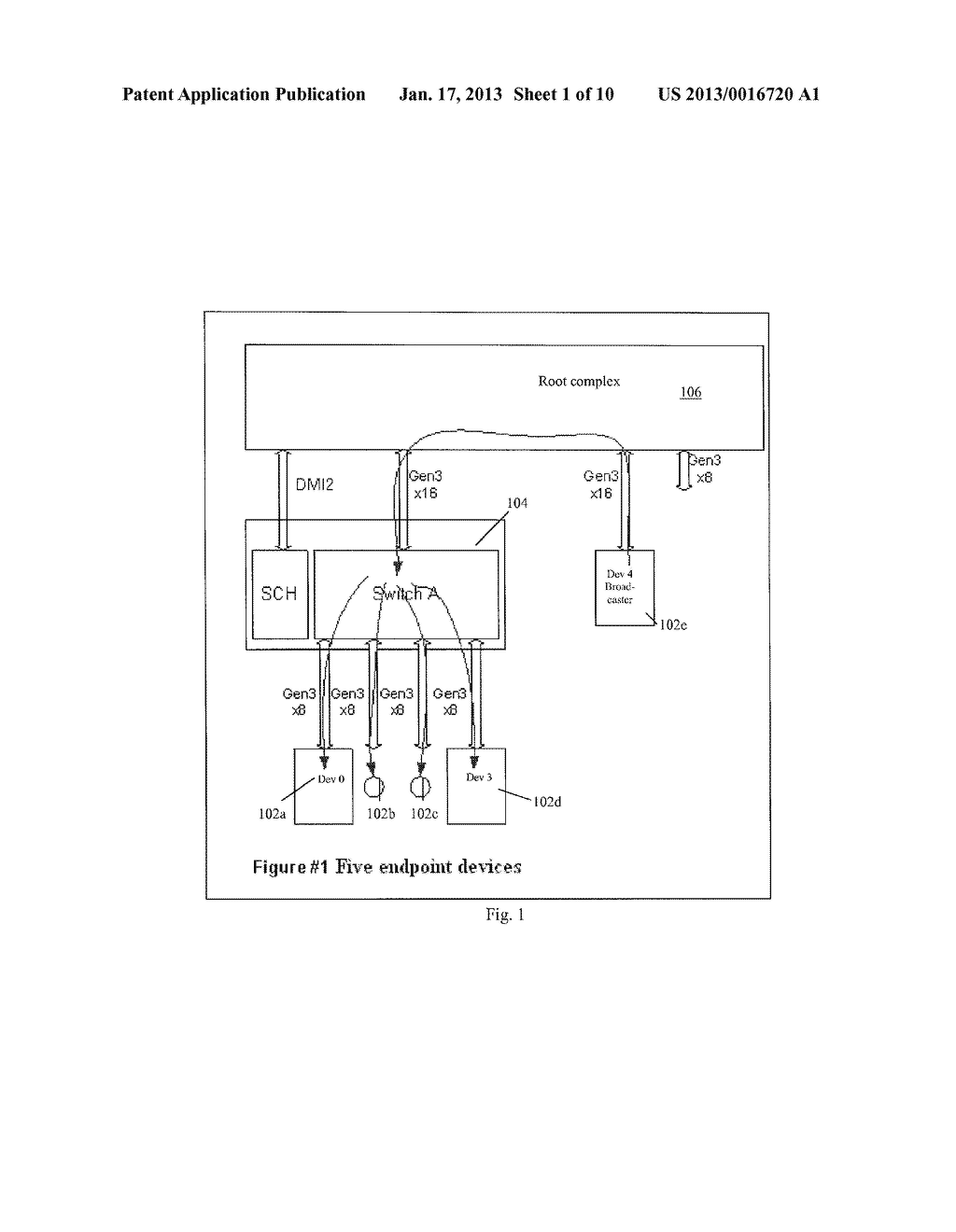 MULTICAST SUPPORT ON A SWITCH FOR PCIe ENDPOINT DEVICES - diagram, schematic, and image 02