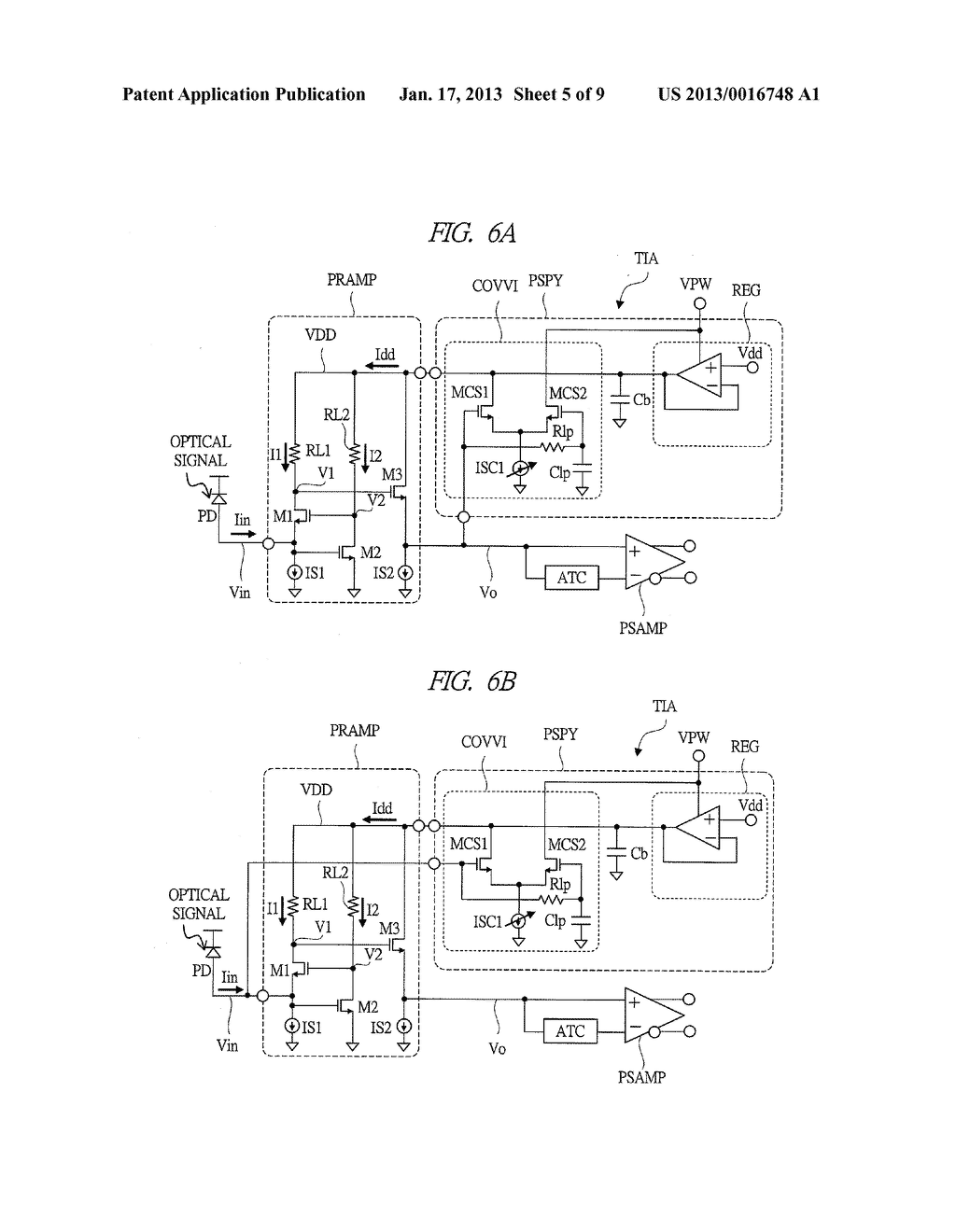 TRANSIMPEDANCE AMPLIFIER, SEMICONDUCTOR DEVICE, AND OPTICAL MODULEAANM TAKEMOTO; TakashiAACI FuchuAACO JPAAGP TAKEMOTO; Takashi Fuchu JPAANM YAMASHITA; HirokiAACI HachiojiAACO JPAAGP YAMASHITA; Hiroki Hachioji JPAANM TSUJI; ShinjiAACI HidakaAACO JPAAGP TSUJI; Shinji Hidaka JP - diagram, schematic, and image 06