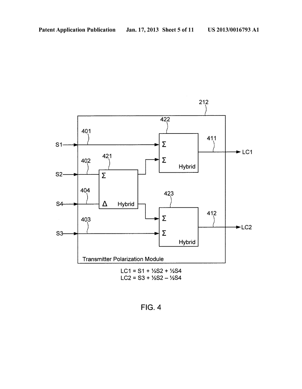 SYSTEMS AND METHODS FOR INCREASING COMMUNICATIONS BANDWIDTH USING     NON-ORTHOGONAL POLARIZATIONS - diagram, schematic, and image 06