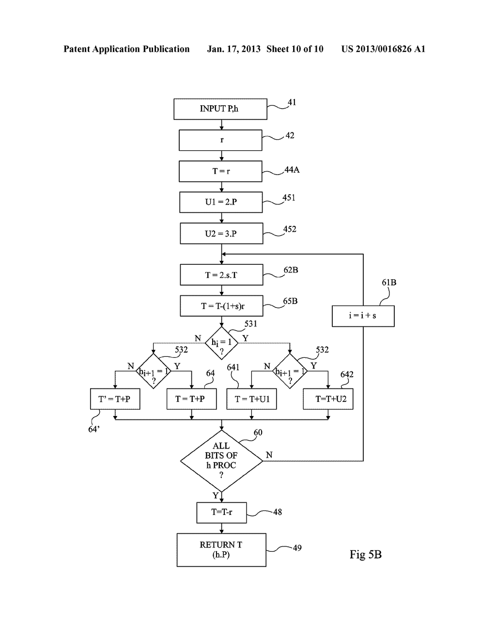 PROTECTION OF A MODULAR EXPONENTIATION CALCULATION BY ADDITION OF A RANDOM     QUANTITYAANM Teglia; YannickAACI BelcodeneAACO FRAAGP Teglia; Yannick Belcodene FR - diagram, schematic, and image 11