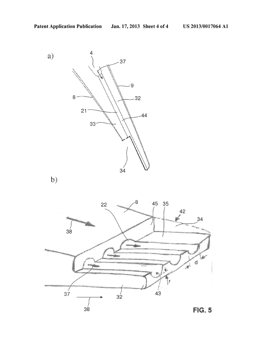 GAS TURBINE AIRFOIL WITH SHAPED TRAILING EDGE COOLANT EJECTION HOLES - diagram, schematic, and image 05