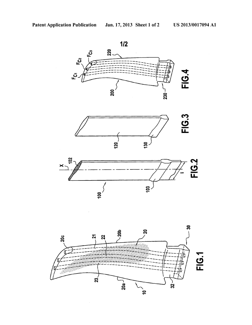 METHOD OF FABRICATING A COMPOSITE MATERIAL BLADE HAVING INTERNAL CHANNELS,     AND A COMPOSITE MATERIAL TURBINE ENGINE BLADEAANM Coupe; DominiqueAACI Le HaillanAACO FRAAGP Coupe; Dominique Le Haillan FRAANM Dambrine; Bruno Jacques GerardAACI Le Chatelet en BrieAACO FRAAGP Dambrine; Bruno Jacques Gerard Le Chatelet en Brie FRAANM Mahieu; Jean-NoelAACI ParisAACO FRAAGP Mahieu; Jean-Noel Paris FR - diagram, schematic, and image 02