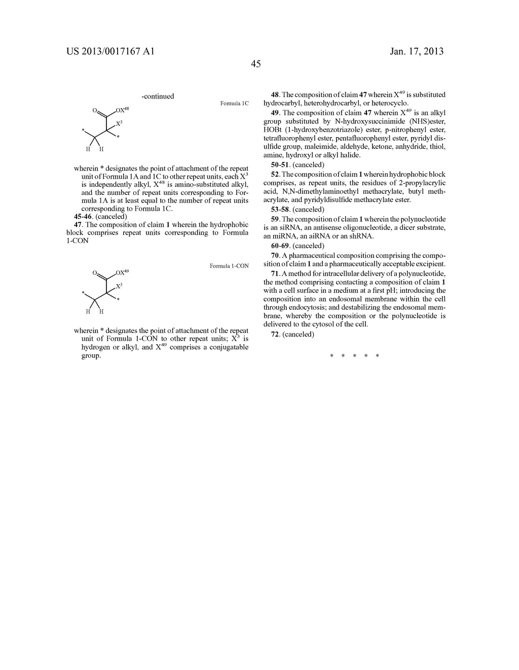 HYDROPHOBIC BLOCK CONJUGATED THERAPEUTIC AGENTS - diagram, schematic, and image 46