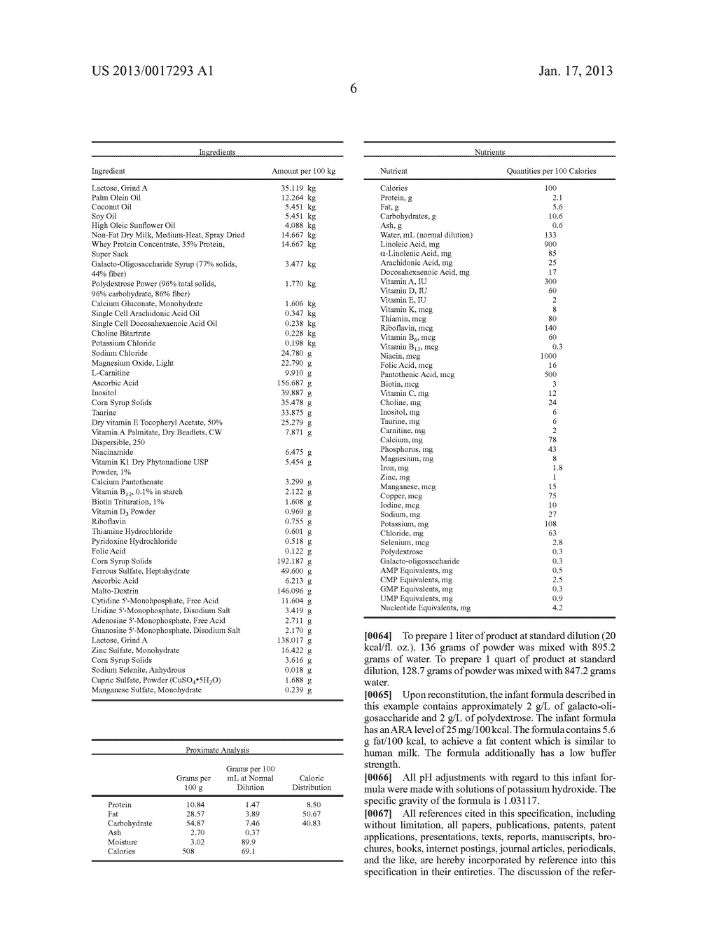 Nutritional Composition To Promote Healthy Development And Growth - diagram, schematic, and image 07