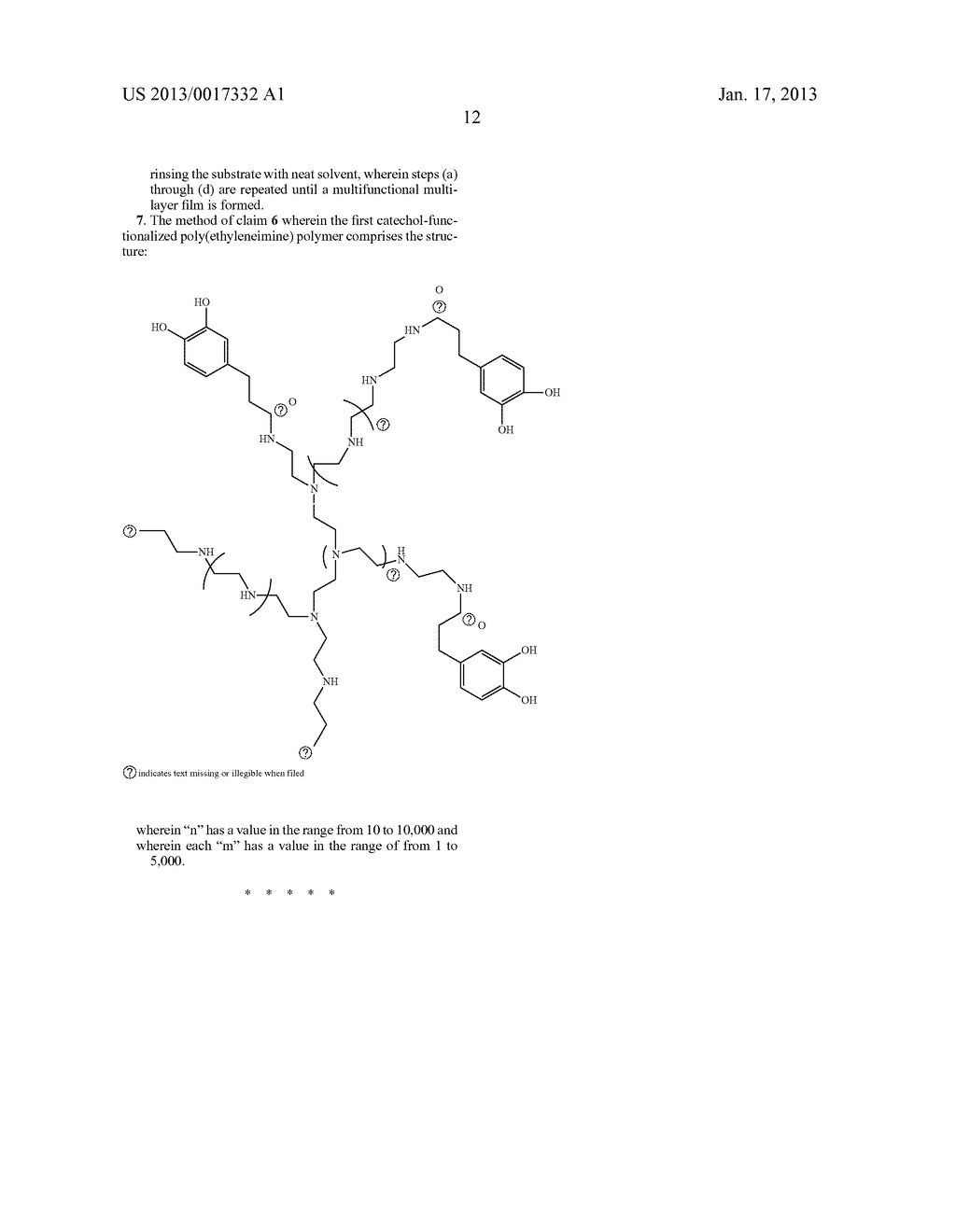 SUBSTRATE-INDEPENDENT LAYER-BY-LAYER ASSEMBLY USING     CATECHOL-FUNCTIONALIZED POLYMERS - diagram, schematic, and image 23