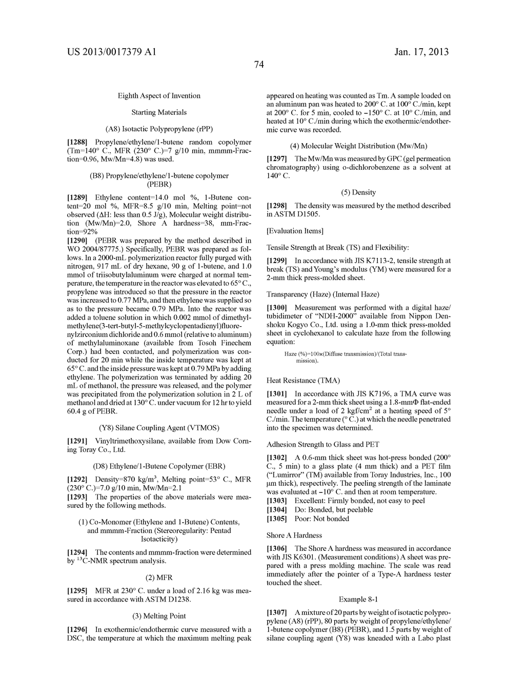 PROPYLENE BASED RESIN COMPOSITION AND USE THEREOF - diagram, schematic, and image 84