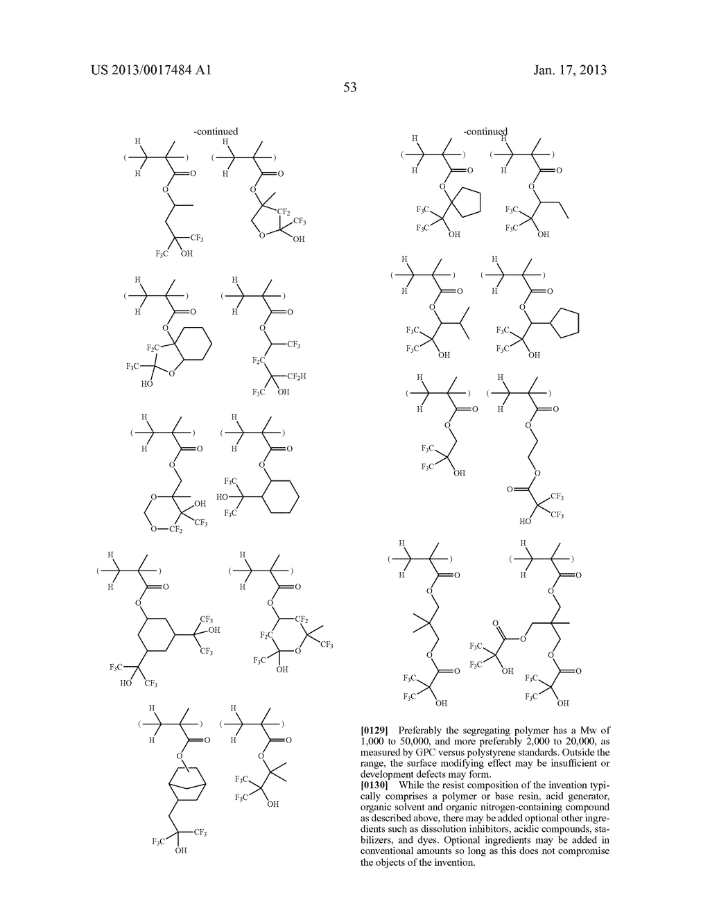 POLYMERIZABLE ESTER COMPOUND, POLYMER, RESIST COMPOSITION, AND PATTERNING     PROCESSAANM HASEGAWA; KojiAACI Joetsu-shiAACO JPAAGP HASEGAWA; Koji Joetsu-shi JPAANM SAGEHASHI; MasayoshiAACI Joetsu-shiAACO JPAAGP SAGEHASHI; Masayoshi Joetsu-shi JPAANM SUKA; YuukiAACI Joetsu-shiAACO JPAAGP SUKA; Yuuki Joetsu-shi JPAANM IIO; MasashiAACI Joetsu-shiAACO JPAAGP IIO; Masashi Joetsu-shi JP - diagram, schematic, and image 54