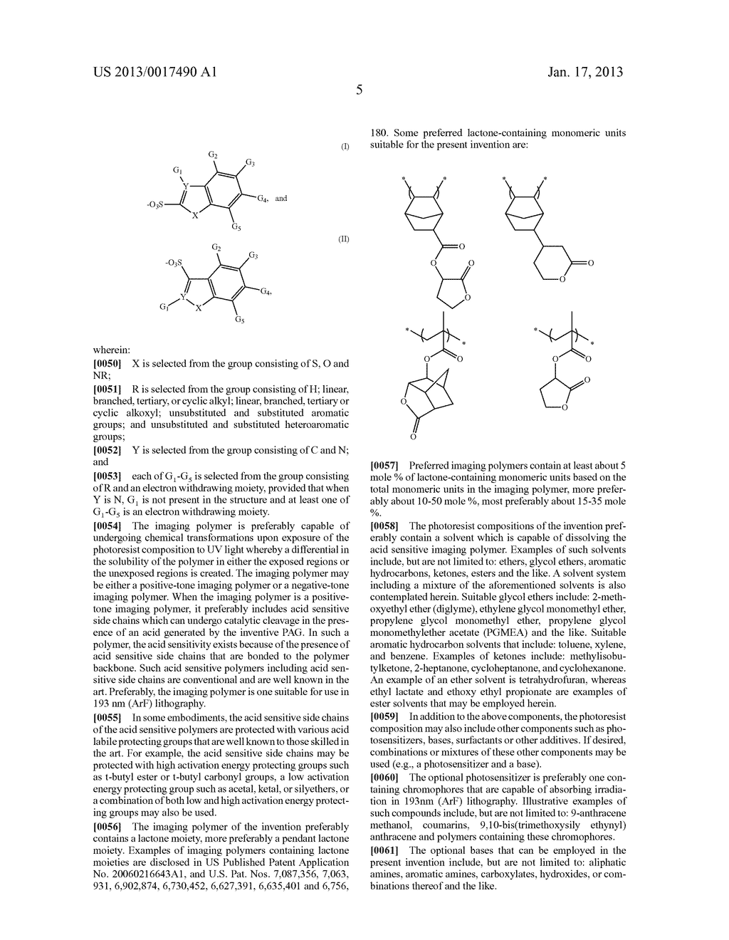 FLUORINE-FREE FUSED RING HETEROAROMATIC PHOTOACID GENERATORS AND RESIST     COMPOSITIONS CONTAINING THE SAME - diagram, schematic, and image 06